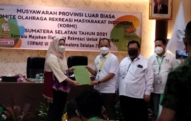 
					Samantha Tivani HD Secara Aklamasi Terpilih Jadi Ketua Kormi Sumsel