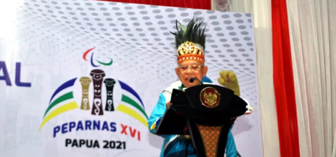 
					Wapres Ma’ruf Amin Buka Peparnas XVI Papua
