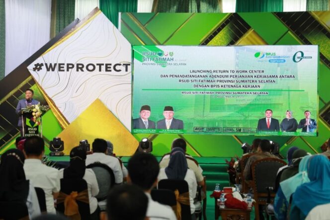
					Lindungi Tenaga Kerja, Herman Deru  Launching Program Return to Work