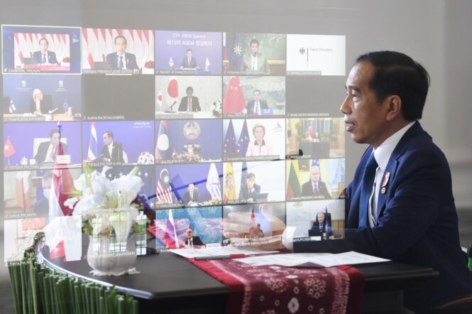 
Presiden Jokowi Dorong Pencapaian Target Vaksinasi WHO pada KTT ASEM ke-13