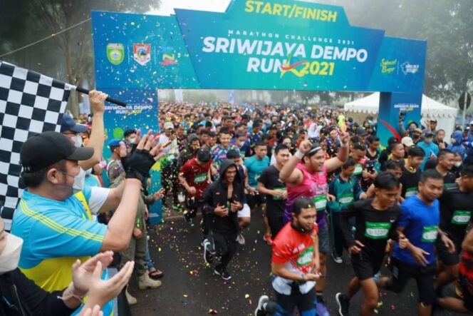
Sriwijaya Dempo Run 2021 Sukses, Ribuan Pelari Dalam dan Luar Sumsel Ikut Meramaikan