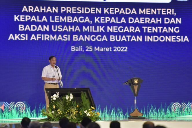 
Menko Marves Sampaikan Hal-hal Kawal Kebijakan Bangga Buatan Indonesia