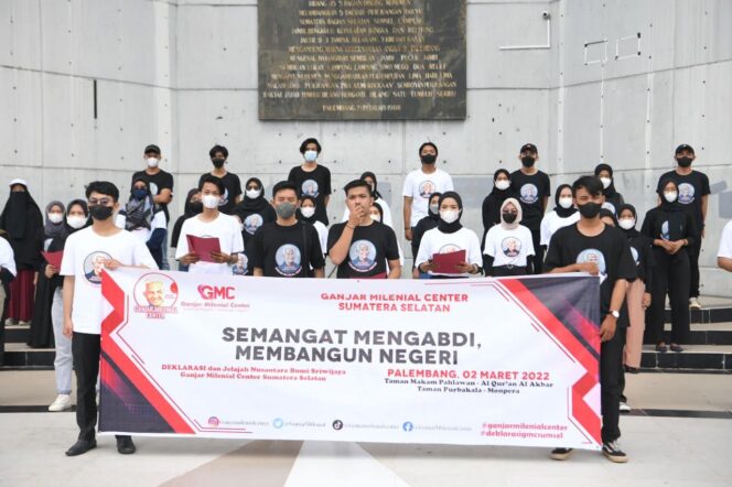 
					Ganjar Milenial Sumsel Deklarasi Dukung Ganjar Presiden 2024
