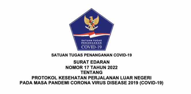 
Mulai 5 April, Inilah Edaran Satgas COVID-19 Mengenai Protokol Perjalanan Luar Negeri