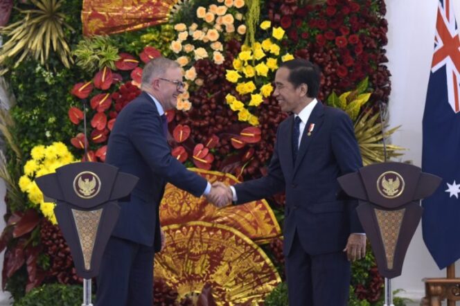 
					Bertemu PM Australia, PM Jokowi Bahas Penguatan Kerja Sama Ekonomi Hingga Perubahan Iklim