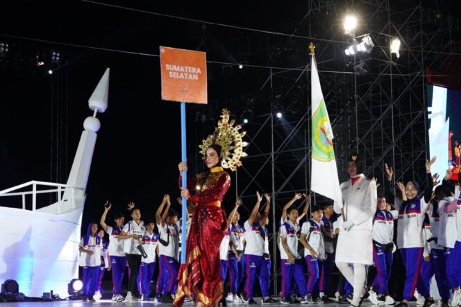 
Sumsel Naik ke Peringkat Dua Klasemen Sementara Perolehan Mendali FORNAS VI