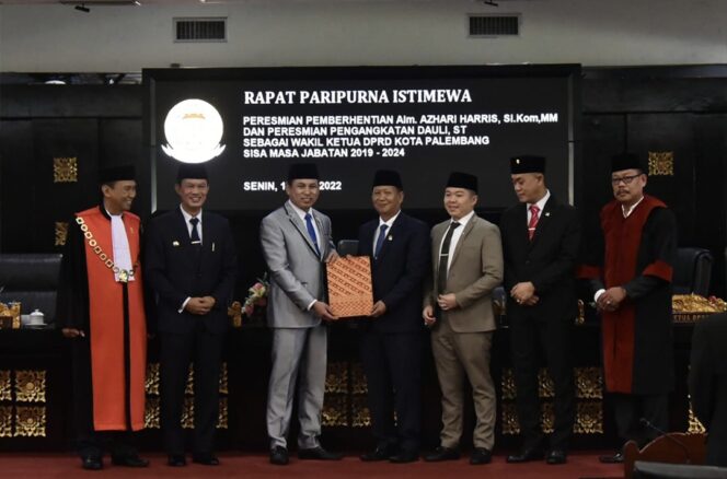 
					Dauli ST Jabat Wakil Ketua DPRD Palembang
