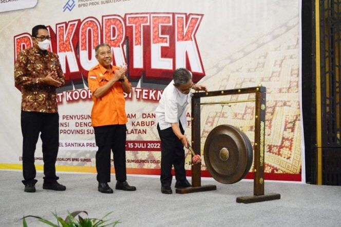 
Tekan Potensi Bencana Alam, Sekda Sumsel Buka Rakornis Perencananya BPBD dan Bappeda Se-Sumsel