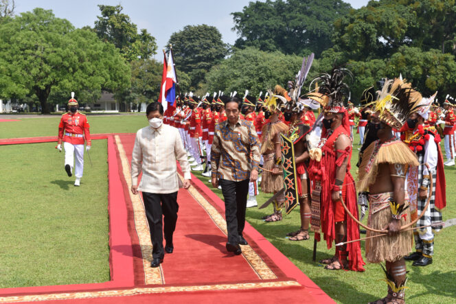 
Presiden Jokowi Sambut Kunjungan Kenegaraan Presiden Ferdinand Marcos Jr. di Istana Bogor