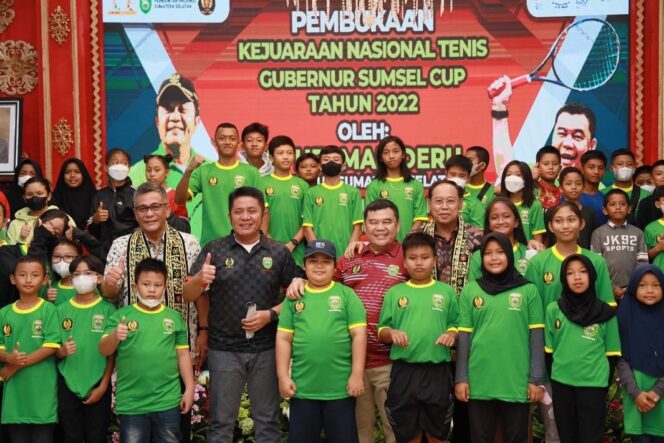
Kejurnas Tenis Gubernur Sumsel Cup 2022 Curi Perhatian Peserta dari Luar Sumsel