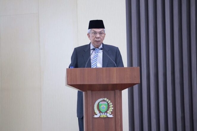 
Wagub Sampaikan Jawaban Gubernur Terkait  Pandangan Umum Fraksi DPRD Sumsel