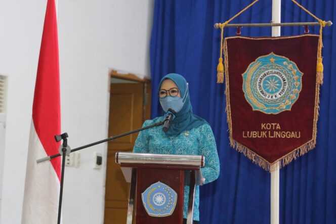 Kunker ke Lubuk Linggau, Feby Deru Sosialisasikan Program Revitalisasi Dasawisma dan GSMP