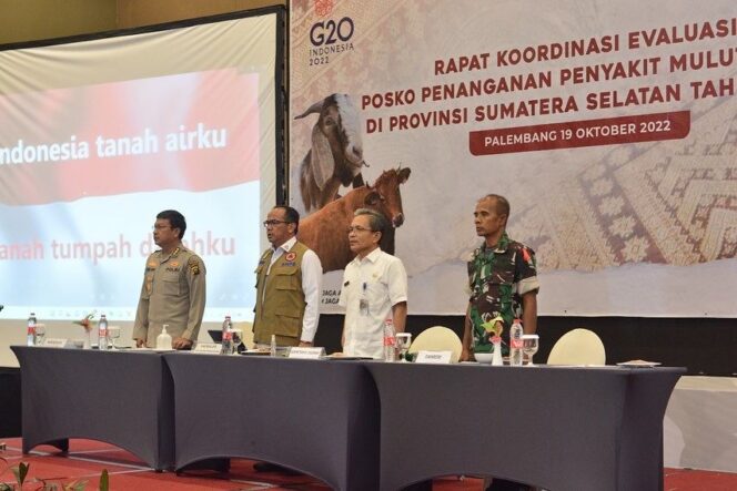 
					Evaluasi Penanganan PMK, Sekda Supriono: Kasus PMK di Sumsel Masih Dapat  Dikendalikan 
