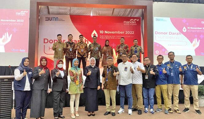 
PMI Palembang Gelar Donor Darah di Bank Mandiri