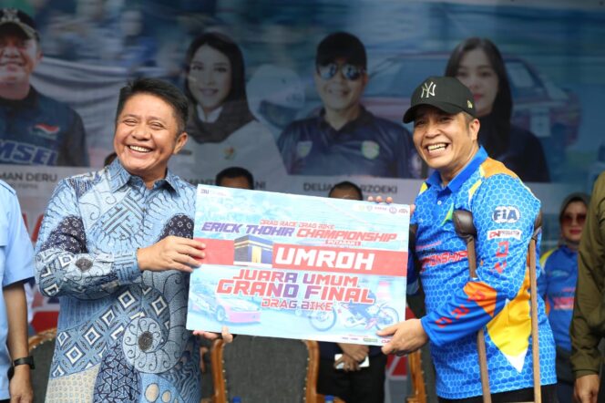 
Salurkan Bakat Hindari Balap Liar, Herman Deru Suport Penuh Drag Race dan Drag Bike Erick Tohir Championship