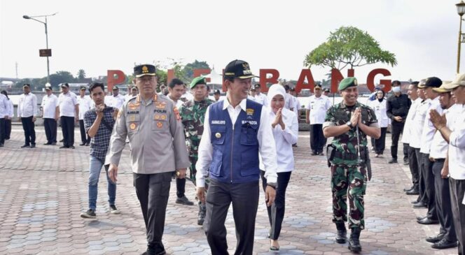 
Apel 3 Pilar, Ajak Warga Palembang Peduli Kamtibmas