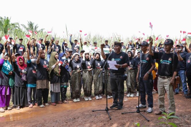 
500 Petani Tebu di OKI Dukung Ganjar jadi Presiden 2024