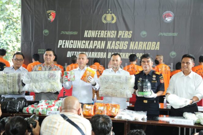 
16 Tersangka dari 7 Kasus Narkoba diungkap Bareskrim Polri