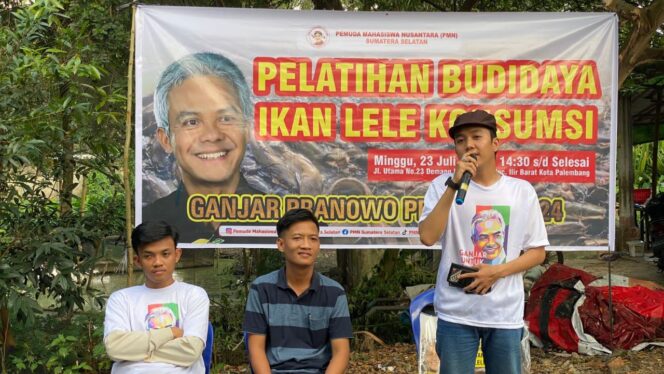 
Pemuda Mahasiswa Nusantara Ajak Milenial Latih Budi Daya Ikan Lele di Palembang