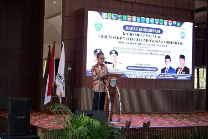 
Sekda SA Supriono Ajak Anggota Forsesdasi Sinergi Wujudkan Sumsel Maju Untuk Semua