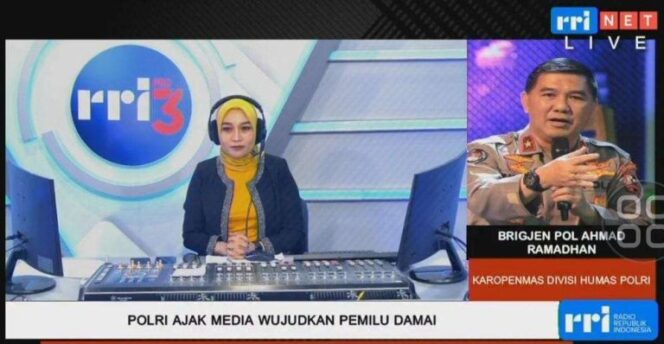 
					Polri Harap Media Menjadi Acuan Berita Benar Informasi Pemilu 2024