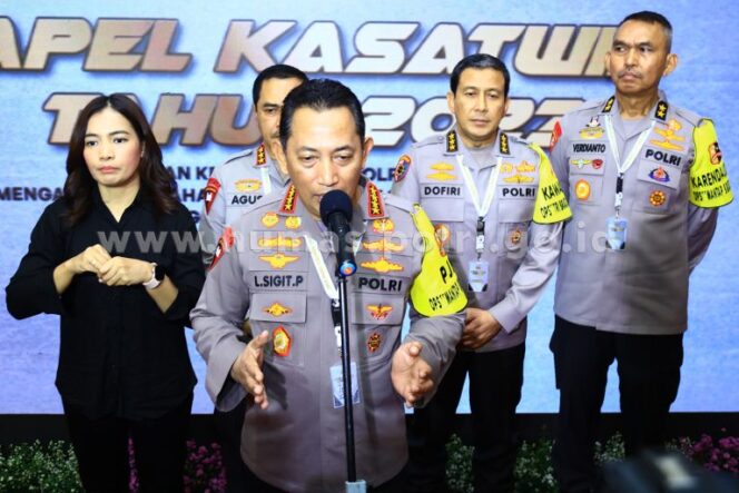 
					Polri Gelar Apel Kasatwil, Siap Amankan Tahapan Pemilu Hingga Agenda Nasional 2024