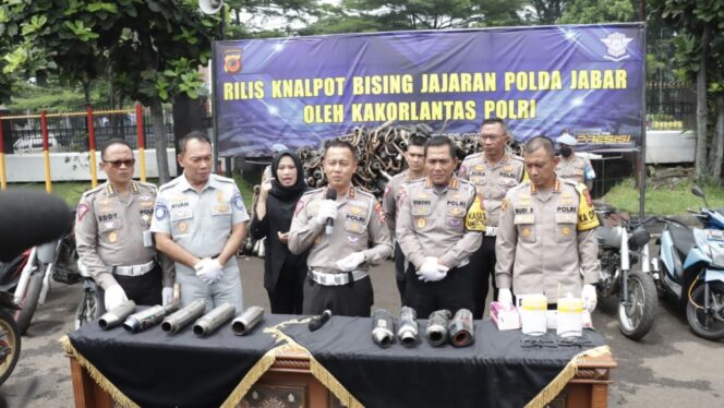 
Rilis Knalpot Bising Jajaran Polda Jabar Oleh Kakorlantas Polri