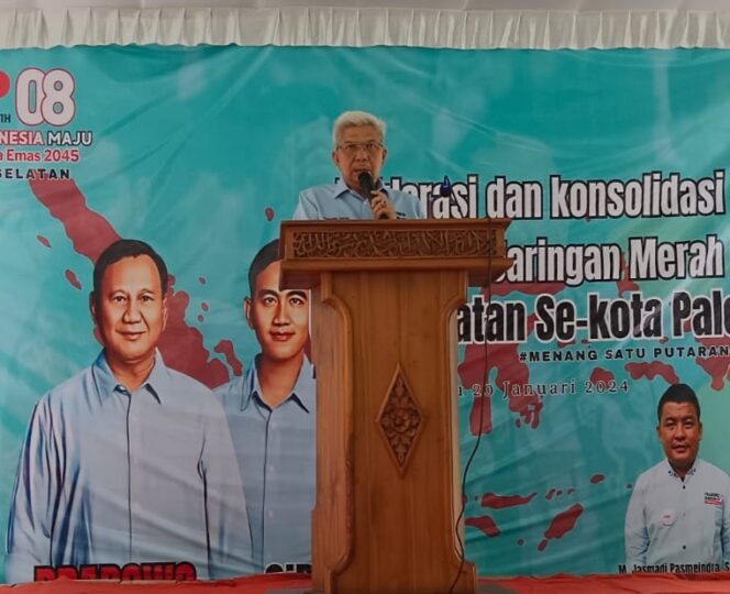 
					Jaringan Merah Putih Se-Palembang Deklarasi Dukungan ke Prabowo – Gibran
