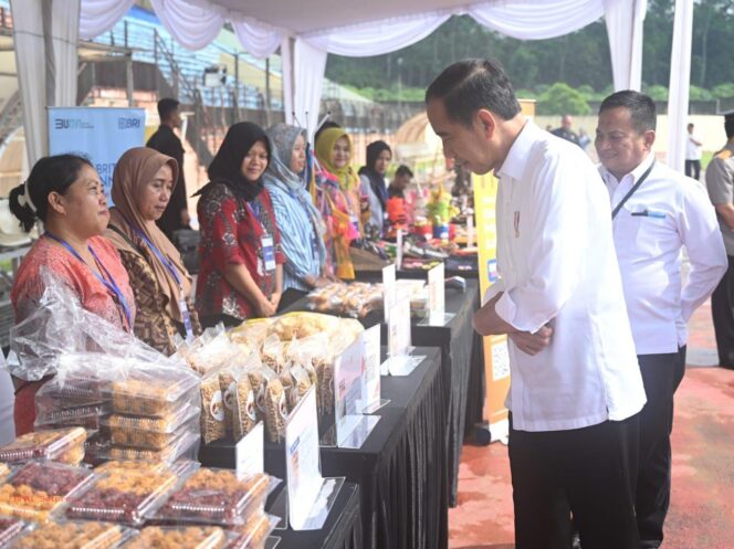 
Presiden Jokowi Bersilaturahmi dengan Para Peserta Program Mekaar