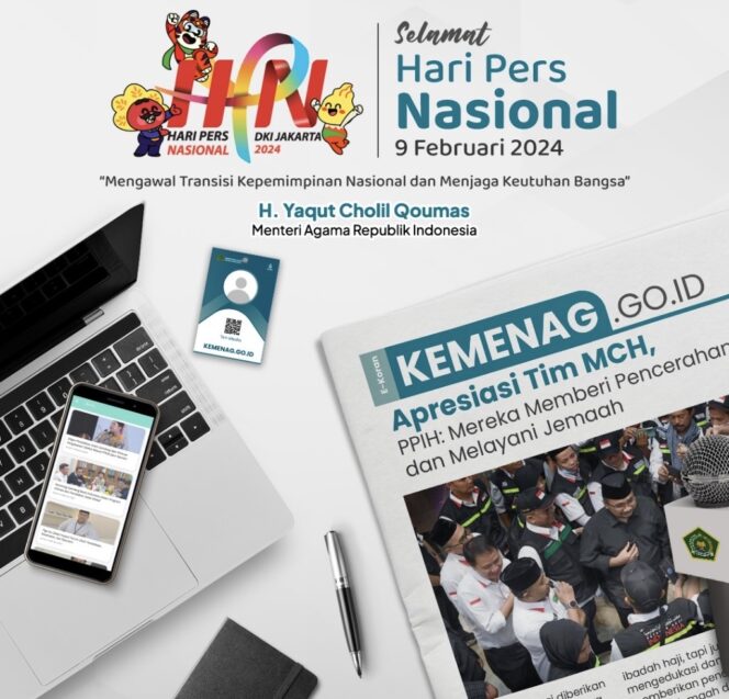 
					Selamat Hari Pers Nasional, Menag: Terus Mencerahkan dan Perkuat Kohesi Umat