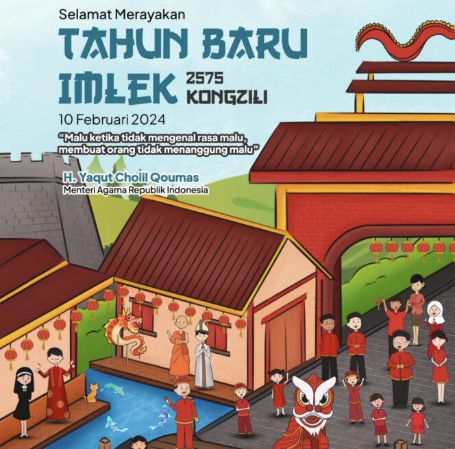 
					Tahun Baru Imlek, Menag Doakan Kemajuan Bangsa, Pemilu Lancar, dan Ajak Hormati Perbedaan
