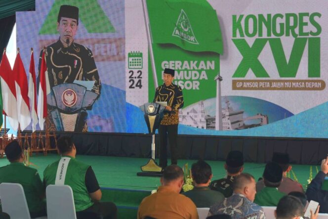 
					Presiden Jokowi Ajak GP Ansor Turut Sukseskan Pemilu 2024