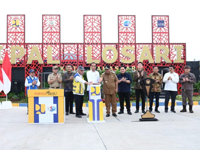 
Resmikan SPAL- DT Losari, Presiden: Penting untuk Pengelolaan Air Limbah Ramah Lingkungan