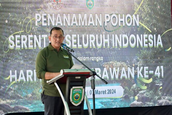 
					Peringati Hari Bakti Rimbawan ke-41, Plh Sekda Edward Candra Tanam 400 Bibit Pohon di Punti Kayu
