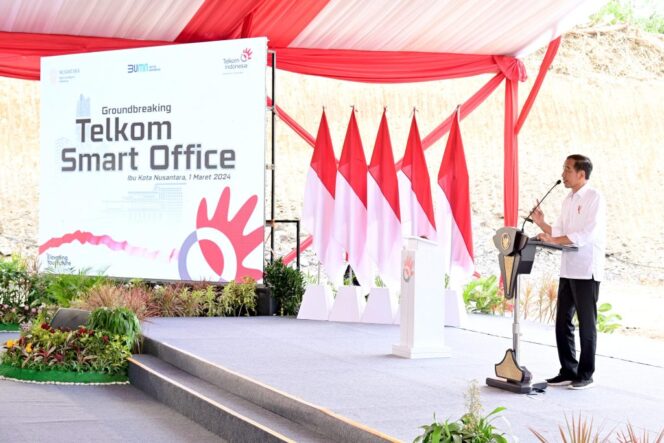 
Groundbreaking Telkom Smart Office, Presiden Jokowi: Tingkatkan Konektivitas Digital di IKN