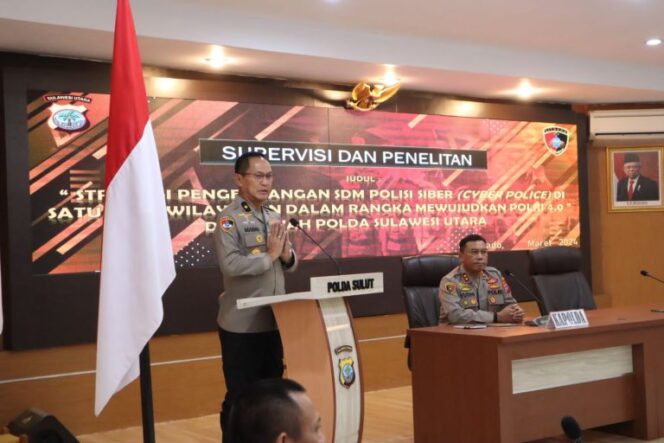 
Puslitbang Polri Tingkatkan SDM Polisi Siber di Polda Sulut
