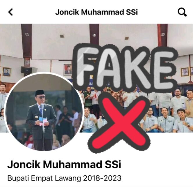 
Waspada Akun Palsu Mengatasnamakan Joncik Muhammad