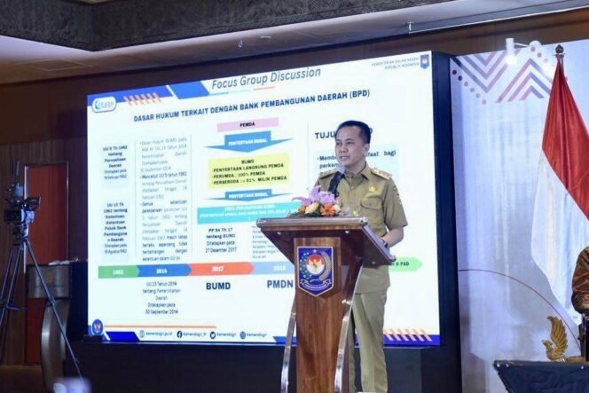 
					Pj Gubernur Agus Fatoni Hadiri FGD Pemenuhan Modal Inti Minimum BPD dan Konsolidasi Perbankan Daerah