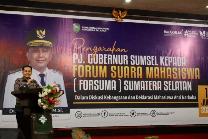
Pj Gubernur Sumsel Apresiasi Forsuma Sumsel Gelar Diskusi Kebangsaan dan Deklarasi Anti Narkoba pada Hari Lahir Pancasila