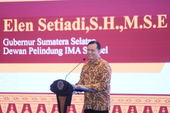 
Pj Gubernur Elen Setiadi Hadiri Pelantikan Pengurus Ikatan Masyarakat Sumsel di Jakarta