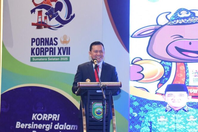 
Buka Raparnas Bapor Korpri, Pj Gubernur Elen Setiadi Pastikan Sumsel Siap Jadi Tuan Rumah Pornas Korpri Tahun 2025