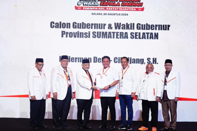 
					Pasangan Cagub dan Cawagub Sumsel HDCU Resmi Kantongi  B1 KWK dari DPP PKS