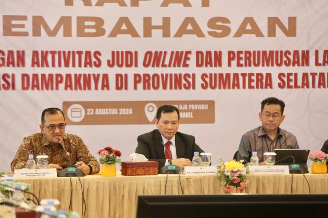 
Pj Gubernur Elen Setiadi Bersama Forkopimda, OJK dan BI Komitmen Berantas Praktik Judi Online di Wilayah Sumsel