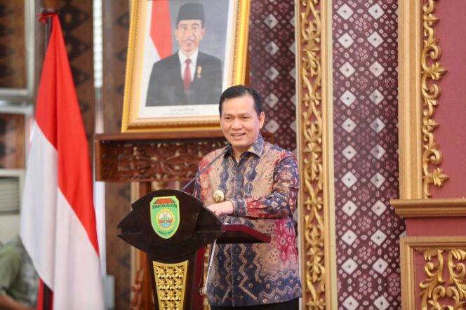 
Pj Gubernur Elen Setiadi Teken Berita Acara Kesepakatan Bersama Pembangunan Jembatan P6 Lalan Muba