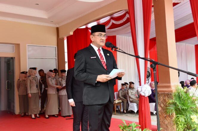 
					Irup HUT UU Peraturan Dasar Pokok-pokok Agraria, Sekda Sumsel Edward Candra Bacakan Pidato Menteri ATR/BPN RI