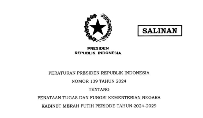 
					Inilah Kementerian Negara Kabinet Merah Putih
