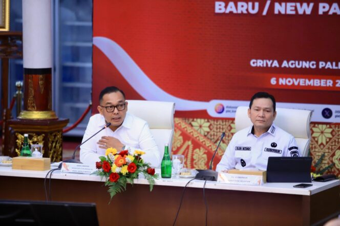 
					Pj Gubernur Elen Setiadi Gelar Rakor Bersama Wamen Investasi dan Hiliriasi/Wakil Kepala BKPM RI Bahas Pembangunan Pelabuhan Baru