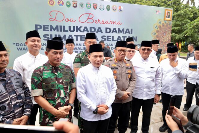 
Ciptakan Pilkada 2024 yang Damai, Pj Gubernur Sumsel Elen Setiadi Ikuti Doa Bersama di Monpera
