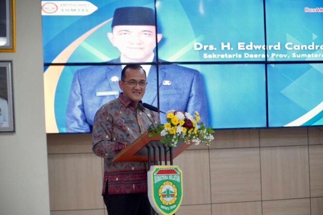 
Sekda Edward Candra Buka Rakerda Pengembangan Kompetensi ASN se-Sumsel