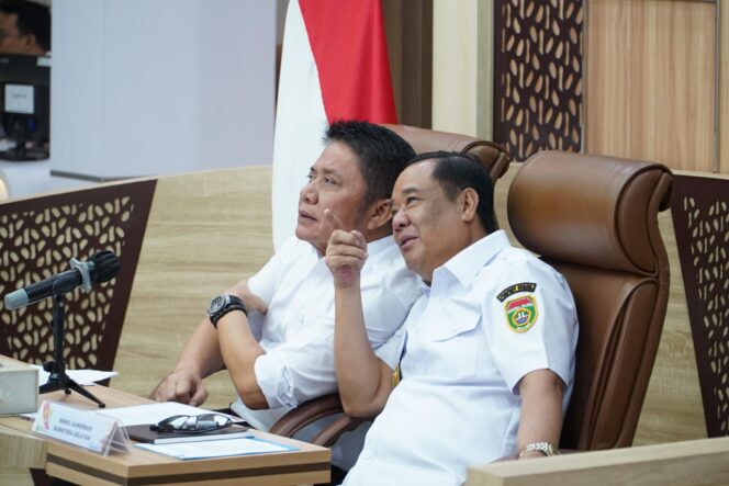 
Herman Deru-Wagub Cik Ujang Hadir Secara Virtual Peluncuran IMCP 2025 oleh Ketua KPK RI